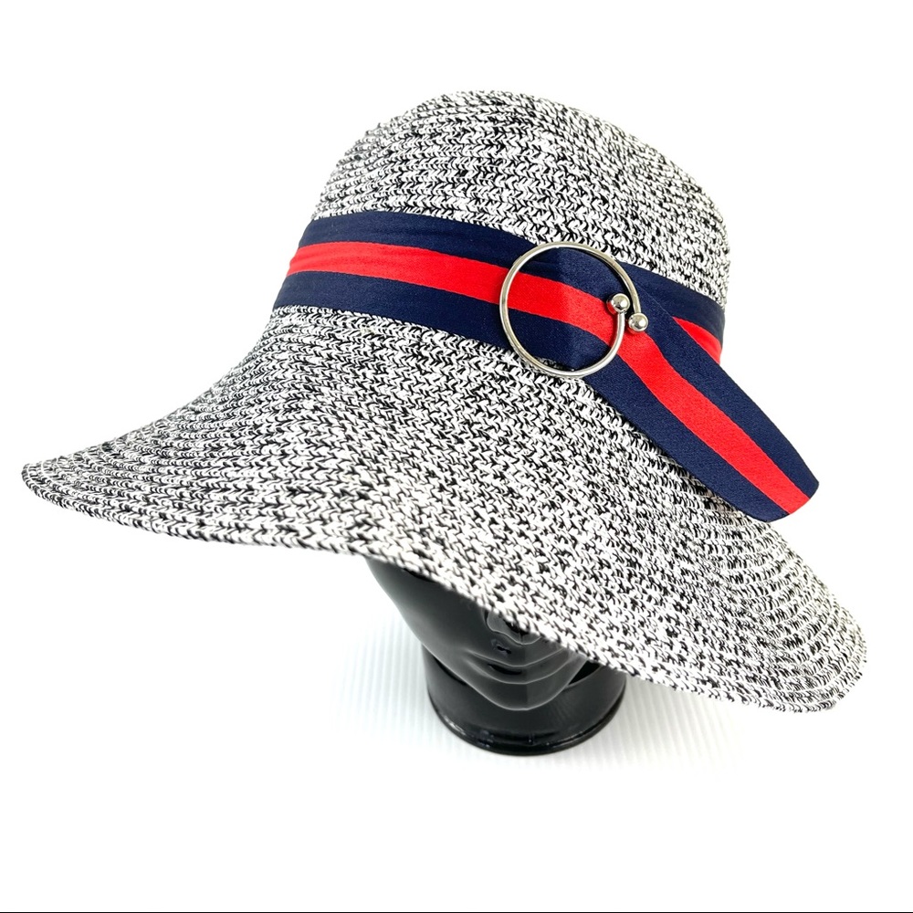 BLUE Ribbon Band Designer Inspired Straw Sun Hat ‼️LAST ONE‼️